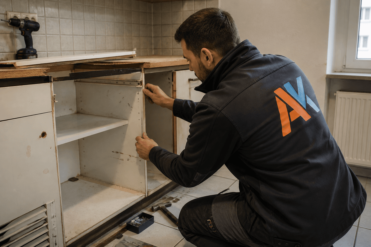 Alte Küche demontieren – typischer Einsatz (Symbolbild)