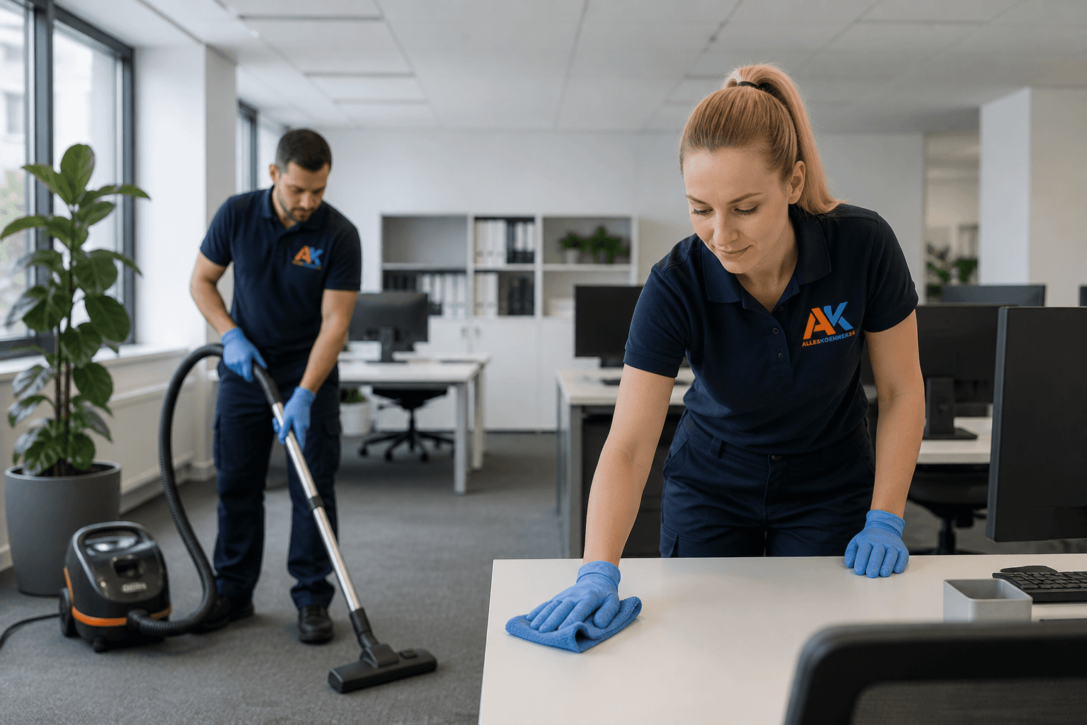 Büroreinigung – typischer Einsatz (Symbolbild)