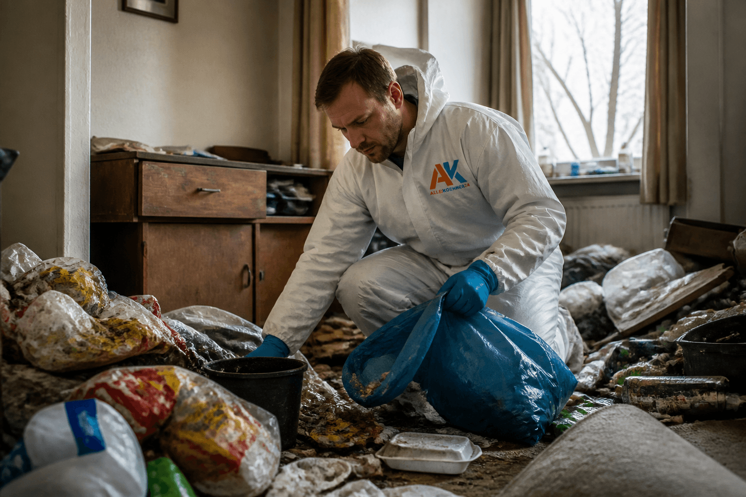 Messi-Wohnung entrümpeln & reinigen – typischer Einsatz (Symbolbild)