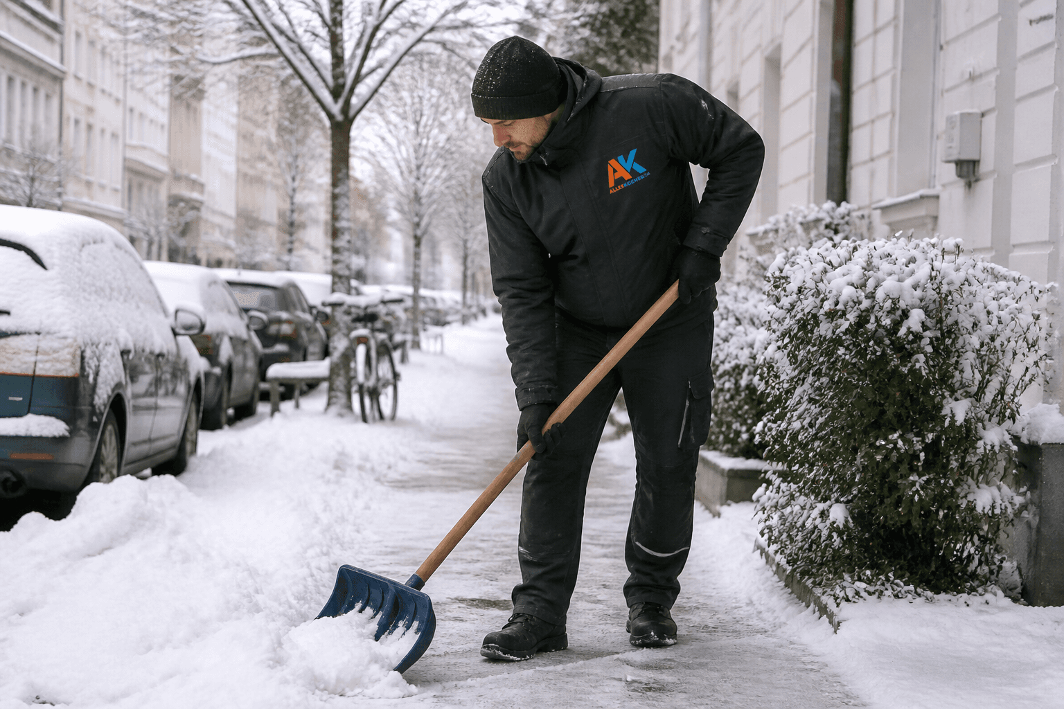 Winterdienst – typischer Einsatz (Symbolbild)