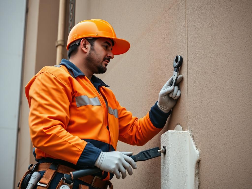 Techniker bei Wartung und Kleinreparatur